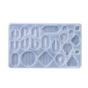 Silikon forma 16,3 x 10 cm Formázó fülbevalók és medálok készítéséhez Gyanta Kreatív alkotás Ékszerek Kézműves készítés 1