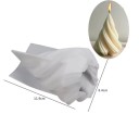 Silikon forma gyertyához 8,1 x 7,7 x 11,7 cm Nagy spirál gyertya Kézműves gyertya készítés Otthoni dekoráció 2