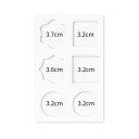 Silikon forma pecsét készítéshez 13,2 x 8,5 cm Különböző méretű mélyedések Forma viaszpecsétekhez borítékok és értesítők díszítéséhez 2