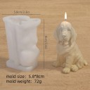 Silikon formázó gyertya alakú basenji kutya 5,8 x 8 cm Gyertya, szappan, csokoládé és eredeti dekorációk készítésére 2