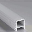 Silikon LED Profil ohne Rand 12 x 12 mm Oberseite 13 mm Länge 1 m Flexibel Mit Diffusor Für Nuten Weiß Für LED Streifen Ohne Streifen 1