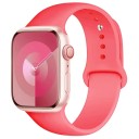 Silikon szíj az Apple Watch Series 9 8 7 6 5 4 3 SE Ultra 2 49 mm – 42 – 44 – 45 mm S-M Vízálló rugalmas szíj puha gumiból a kényelmes mindennapi viselethez 30