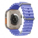 Silikonarmband 42 mm 44 mm 45 mm 49 mm för Apple Watch Vattentåligt armband med titanspänne Justerbar ögla och flerpositionsspänne 16