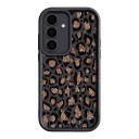 Silikonbeskyttelsescover til Samsung Galaxy A56 Holdbart Leopardpletter med glitrende midte Trinvist kameraramme Fleksibelt mobilcover 7