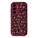 Silikonbeskyttelsescover til Samsung Galaxy A56 Holdbart Leopardpletter med glitrende midte Trinvist kameraramme Fleksibelt mobilcover 6