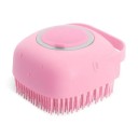 Silikonbürste für Shampoo für Hunde und Katzen 80 ml Massagekamm für das Baden mit weichem Gummi zur Pflege des Fells von kurzhaarigen Haustieren 6