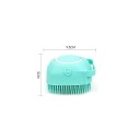 Silikonbürste für Shampoo für Hunde und Katzen 80 ml Massagekamm für das Baden mit weichem Gummi zur Pflege des Fells von kurzhaarigen Haustieren 4
