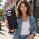 Silikoncover med sugekopper til iPhone 17 Antiskridbehandling Holder på glatte overflader Til at se videoer og tage billeder 7