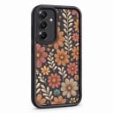 Silikoncover til Samsung Galaxy S25 Ultra med blomsterdesign Kamera beskyttelse Bagside cover til mobil Blomster og blade 4