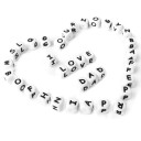 Silikone alfabetperler 10 stk. 3