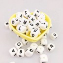 Silikone alfabetperler - 100 stk. 3