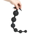 Silikone analperler med krog i enden for nem fastholdelse, 5 perler i stigende størrelse, Diskret emballage 2