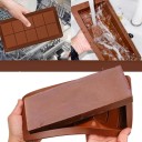 Silikone Chokoladebarform Hjemmelavet Bagekonfekt Genanvendelig Non-stick Varmebestandig 24 × 2,5 cm 3