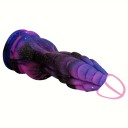 Silikone dragedildo med udtalt lindring og en fast sugekop for intens stimulation, mål 18x4,9 cm, diskret emballage 2