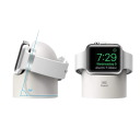 Silikone hurtigoplader til Apple Watch Ultra 8 SE2 7 6 SE 4 3 formet natbordsholder opladningsstativ holdbart 4