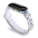 Silikone rem til Xiaomi Mi Band 3/4 med motiv 4