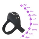 Silikone vibrerende penis- og testikelringe, styret via mobilapp, fjernbetjening, intelligent vibration, diskret emballage 5