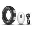 Silikone vibrerende penisring med en diameter på 7 cm med 10 vibrationstilstande, USB-opladning og vandtæt design, diskret emballage 1