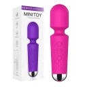 Silikone vibrerende tryllestav med 8 hastigheder og 10 vibrationstyper, USB-opladning, vandtæt, diskret emballage 4