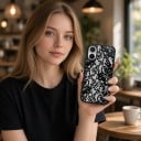 Silikonecover til iPhone 18 Pro Max Blondermønster Blødt og let Skridsikkert mat overflade Stødabsorberende og modstandsdygtigt over for fingeraftryk 6