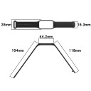 Silikonenen band 16,3 mm voor Xiaomi Smart Band 8 Active en Redmi Band 2 Comfortabele verstelbare band van siliconen Gemiddelde zachtheid 2