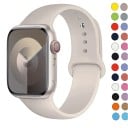 Silikonenen band voor Apple Watch Series 9 8 7 6 5 4 3 SE Ultra 2 38 mm - 40 mm - 41 mm M-L Waterdicht zacht rubberen band 1