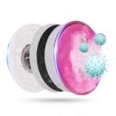 Silikonenen halvemasker 7502 met filters 2097 en veiligheidsbril Filtratie 99,97 % Grijsblauw Voor lakken, schuren en lassen in de werkplaats 10