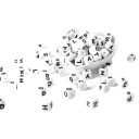 Σιλικόνενες χάντρες αλφάβητο 10 τμχ 2