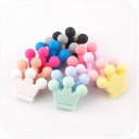 Silikoneperler formet som en krone - 10 stk. 3