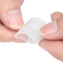 Silikoneværktøj til korrektion af nedgroet tånegl - Behandling af usynlig nedgroet tånegl - Transparente ærmer til nedgroet tånegl - 2 stk. 2,8 x 2 cm 3