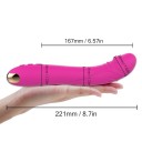 Silikonevibrator med realistisk penishoved, justerbar form, 10 vibrationstilstande, USB-opladning og diskret emballage. 3
