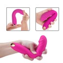 Silikonevibrator med realistisk penishoved, justerbar form, 10 vibrationstilstande, USB-opladning og diskret emballage. 6