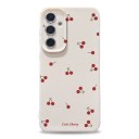 Silikonfodral för Samsung Galaxy A17 med körsbärsmotiv Hållbart Kameraskydd Fint kornig yta Körsbär och texten Cute Cherry 10