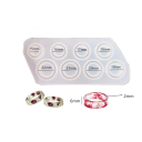 Silikonform för harts 14,4 x 6,4 cm Ringform Rundringar Hantverk Kreativ gjutning av smycken 6