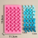 Silikonform för små hjärtan 19,8 x 11,3 x 1 cm rosa Form för choklad godis is ljus tvål Hemma skapande 2