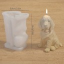 Silikonform für Kerzen in Form eines Basset Hundes 5,8 x 8 cm Form zum Herstellen von Kerzen, Seifen, Schokolade und originellen Dekorationen 2