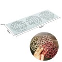 Silikonform til kager hjerteformet ring dekoration 125 x 360 mm fleksibel silikon lys blå form til desserter og pynt 2