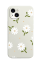 Silikonhülle mit weißem Blumenmotiv für Samsung Galaxy S22 Ultra B2025 2