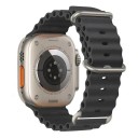 Silikonihihna 38 mm 40 mm 41 mm Apple Watchille Vedenkestävä hihna titaanihakasella Säädettävä silmukka ja moniasentoinen 10