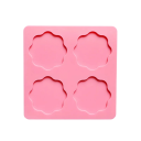 Silikonimuotti leimoille 4 koloa 3,3 cm Muotti 8 x 8 cm Vahanleimojen valamiseen ilmoitusmuottiin 4