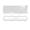 Silikoninen ergonominen rannetuki 36 x 8 cm näppäimistöllä kirjoittamiseen pitkä rannetuki toimistokipujen ehkäisyyn 2