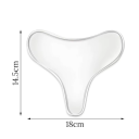Silikoninen rintalaastari 14,5 x 18 cm Läpinäkyvä laastari ryppyjä vastaan Uudelleen käytettävä silottava laastari dekoltille 2