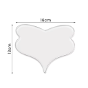 Silikoninen ryppyplastiikka dekolteelle 16 x 13 cm Läpinäkyvä rintaplasti Ikääntymistä estävä, uudelleen käytettävä 2