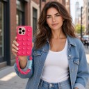 Silikoninen suojakuori imukuppien ja hihnan kanssa iPhone 17 Pro Liukumatonta käsittelyä Pysyy sileällä pinnalla Videoita 18