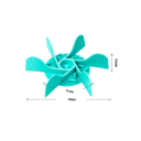 Silikoninsats för djurskål 18 cm med sugkoppar Långsam matning för hundar och katter Mot hälta Halkfri bas Lätt att rengöra 2