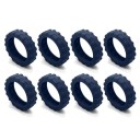 Silikoniset suojakannet matkalaukun pyörille 4,3 x 1,5 cm 8 kpl Äänieristyssuojat matkalaukun pyörille Pyörien suoja 3