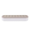 Silikonorganisatör för penslar 21 × 5 × 3,5 cm tvättbar hållare för kosmetiska penslar pincetter och sminkverktyg 7