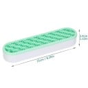 Silikonorganisatör för penslar 21 × 5 × 3,5 cm tvättbar hållare för kosmetiska penslar pincetter och sminkverktyg 2