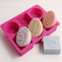 Silikonová forma 22,6 x 17,1 cm Forma s listovými motivy pro výrobu dekorací a odlitků 5