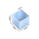 Silikonová forma na odlitky z pryskyřice ve tvaru kostky 4,4 x 4,4 cm Výroba dekorací šperků ozdob a kreativních pryskyřicových projektů 4